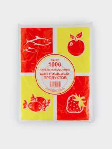 Пакет фасовочный ПНД 24*37 планшет Цвета упаковки 10 мкм 1/15