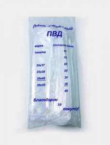 Пакет фасовочный ПВД 30*40 35 мкм 1/500/3000
